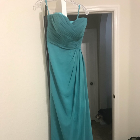 Turquoise bridesmaid dress - Picture 3 of 5
